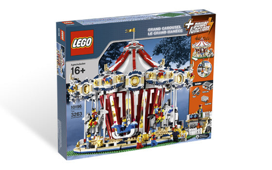LEGO Fairground Sets: Grand Carousel, Roller Coaster and Carousel