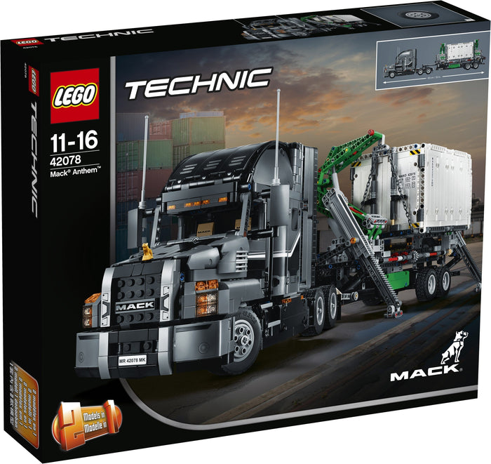 LEGO Technic Trucks: Mack Anthem, Tow Truck, Logging Truck and Unimog