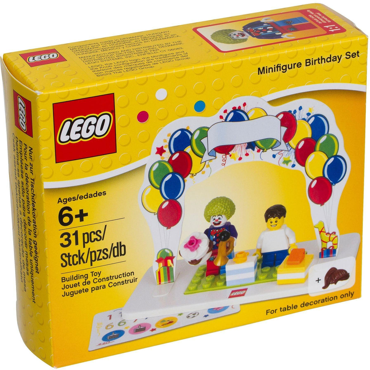 LEGO 850791 Minifigure Birthday Set – Like New | Grade A