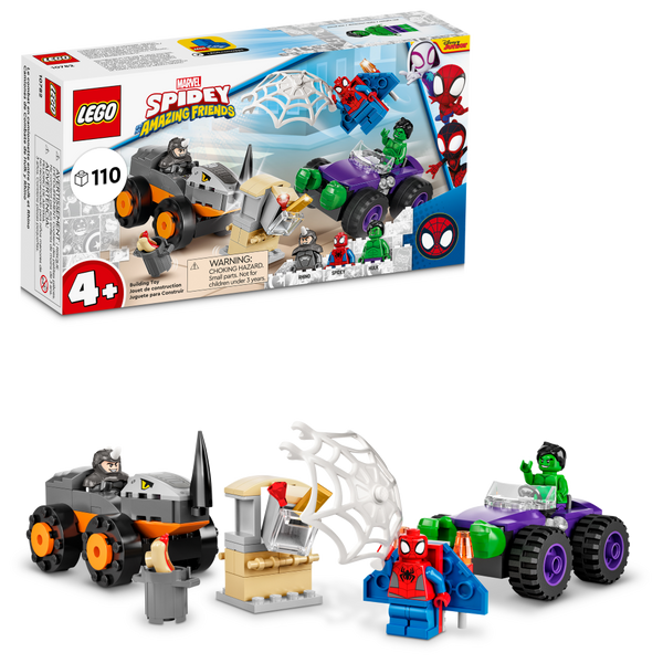 LEGO 10782 Le face-à-face entre Hulk et le camion du Rhino – Comme neuf | Grade A
