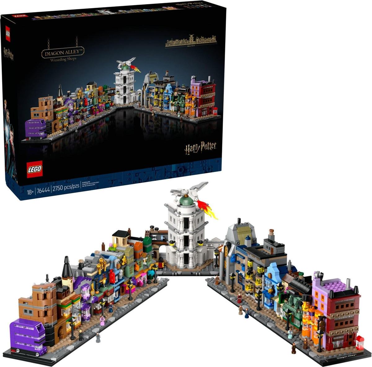 LEGO 76444 Les boutiques de sorciers du Chemin de Traverse – Comme neuf | Grade A