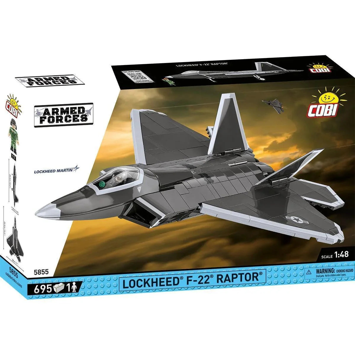 COBI-5855 Lockheed F-22 Raptor Fighter Jet – Like New | Grade A