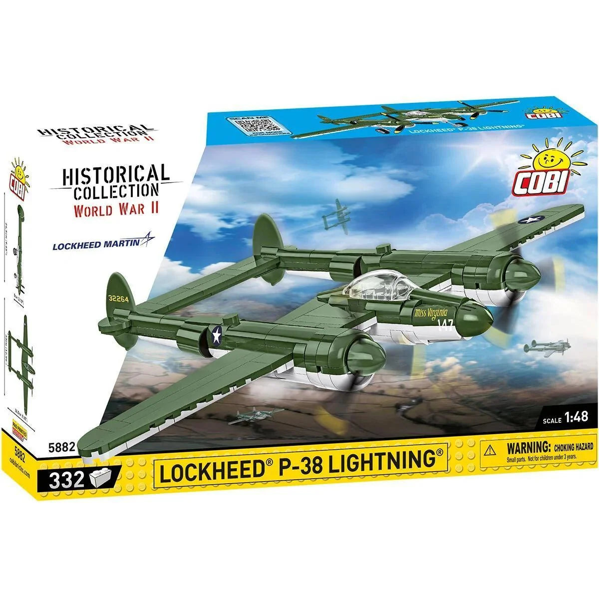 COBI-5882 Lockheed P-38 Lightning Fighter – Like New | Grade A