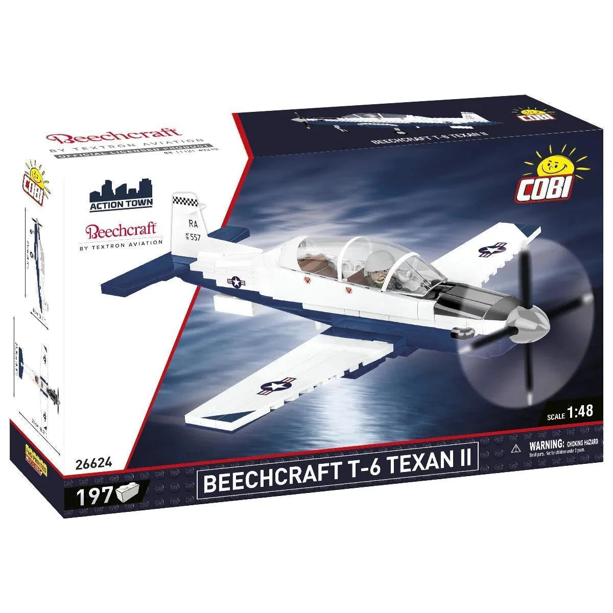 COBI-26624 Beechcraft T-6 Texan II Turboprop Blue/White – Like New | Grade A