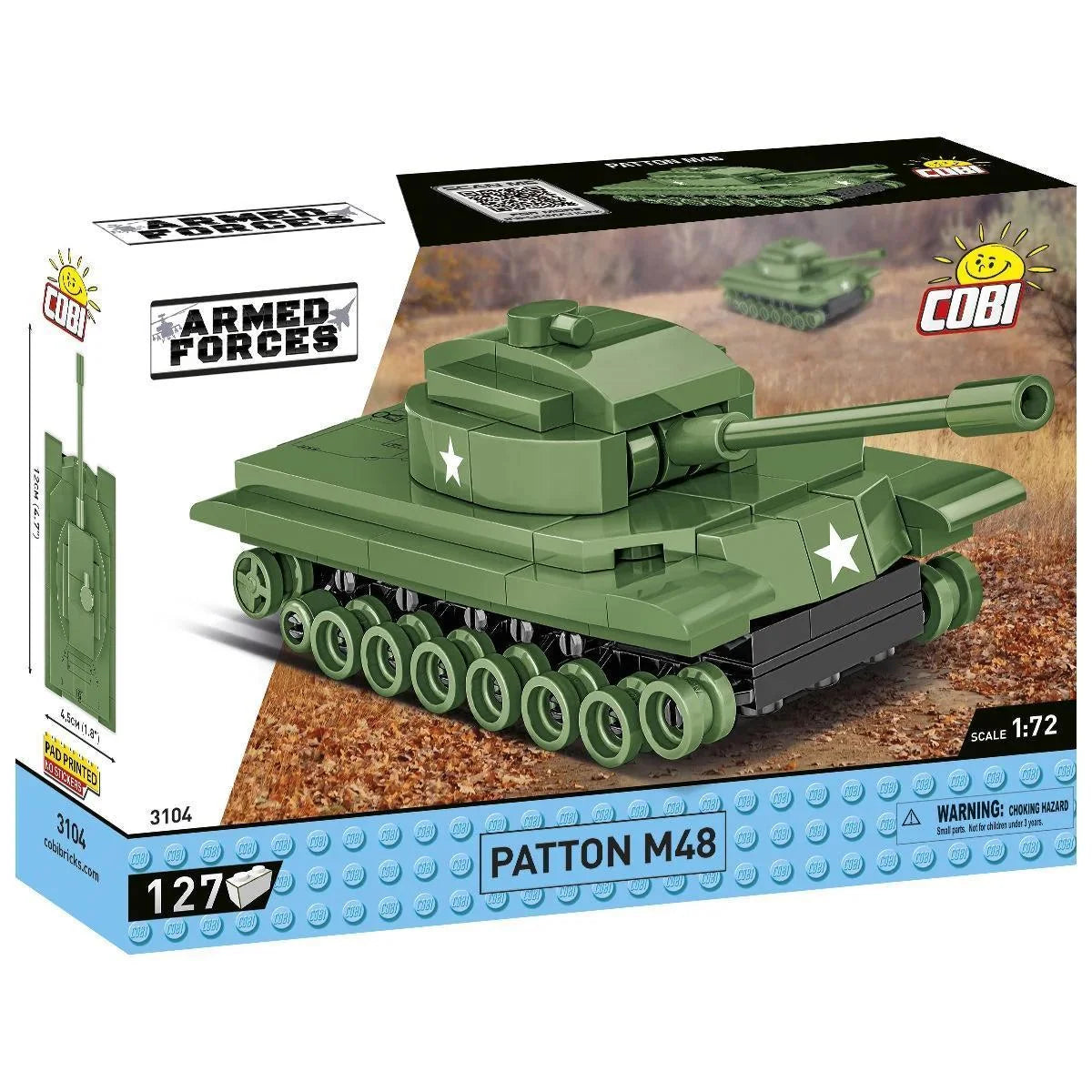 COBI-3104 Patton M48 Tank 1:72 Scale – Like New | Grade A