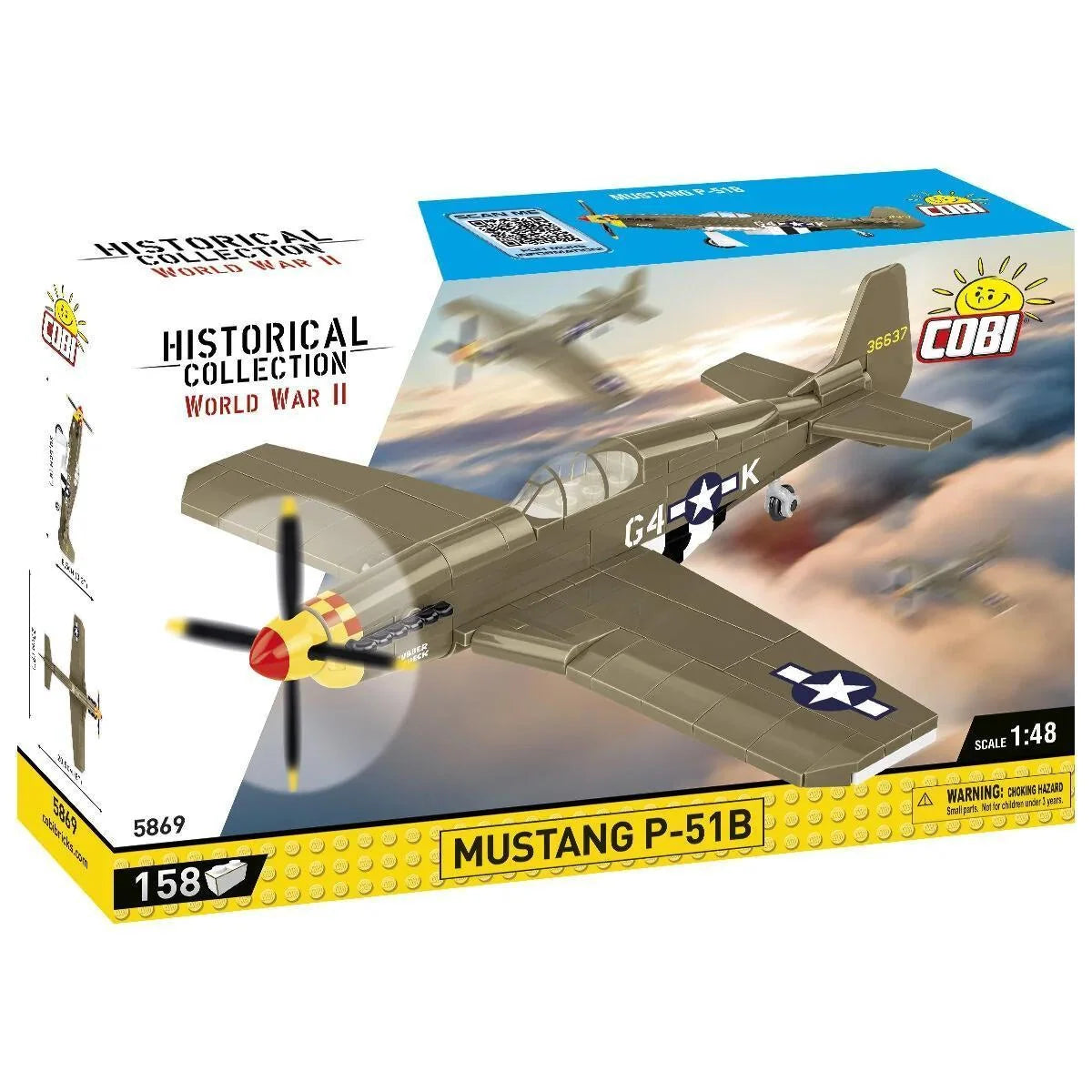 COBI-5869 Mustang P-51B Fighter – Like New | Grade A