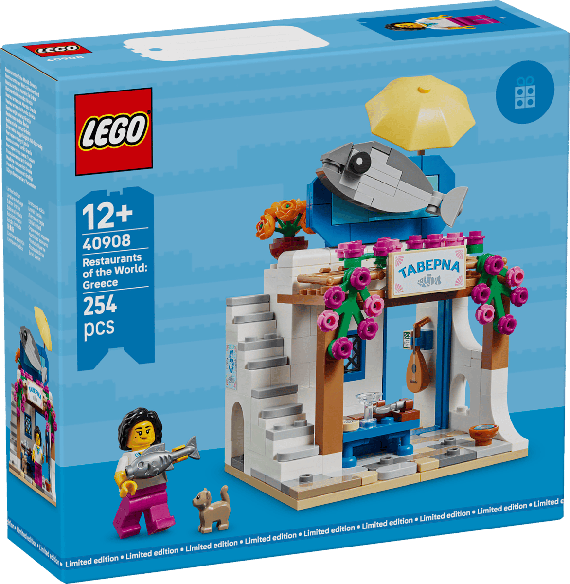 LEGO 40908 Restaurants of the World: Greece GWP – Like New | Grade A