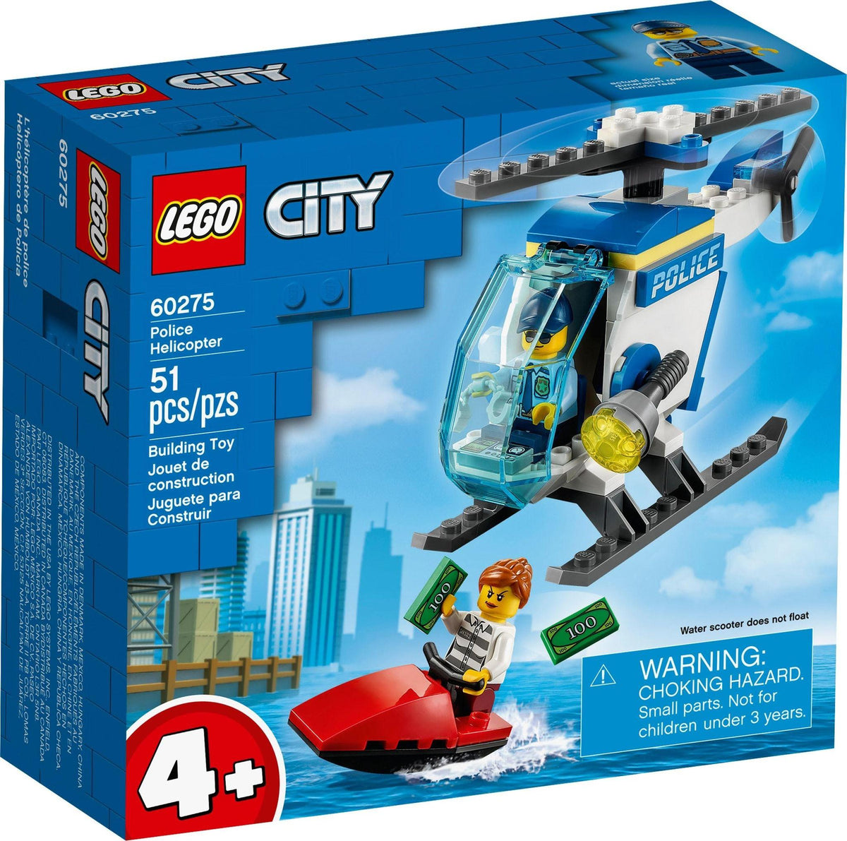 LEGO 60275 Police Helicopter – Imperfect Box | Grade A