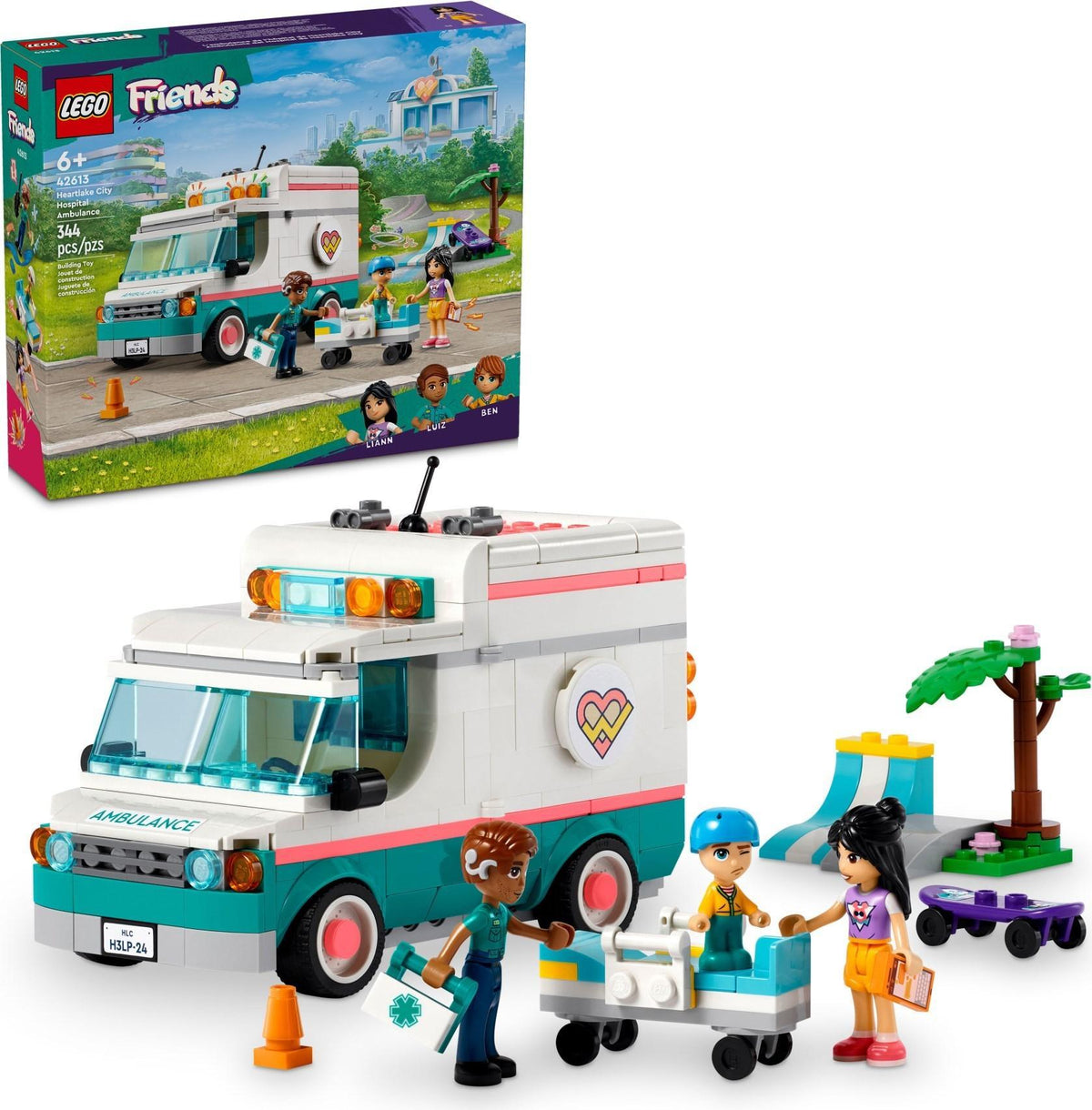 LEGO 42613 Heartlake City Hospital Ambulance – Imperfect Box | Grade A