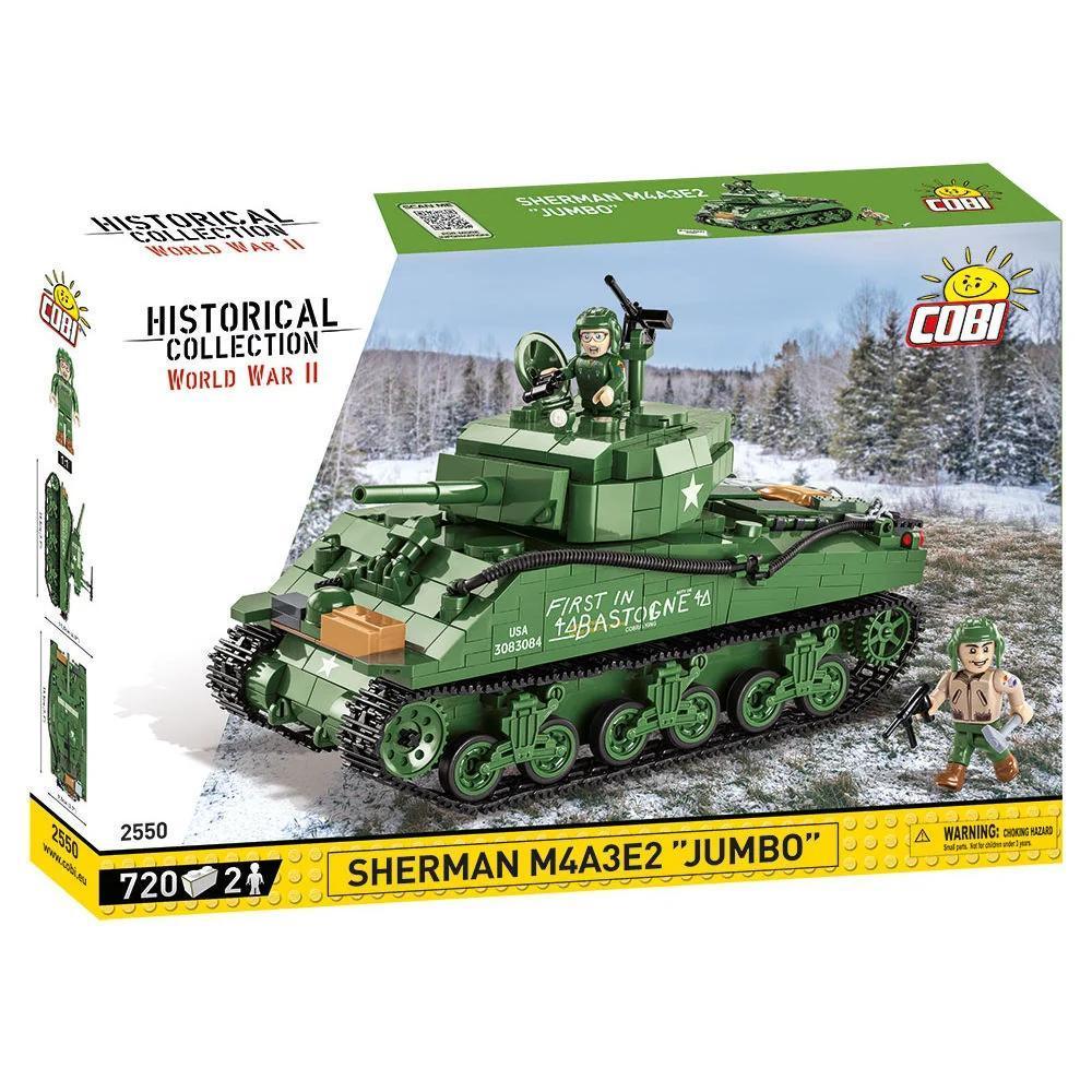 COBI-2550 Sherman M4A3E2 "Jumbo" Tank – Like New | Grade A
