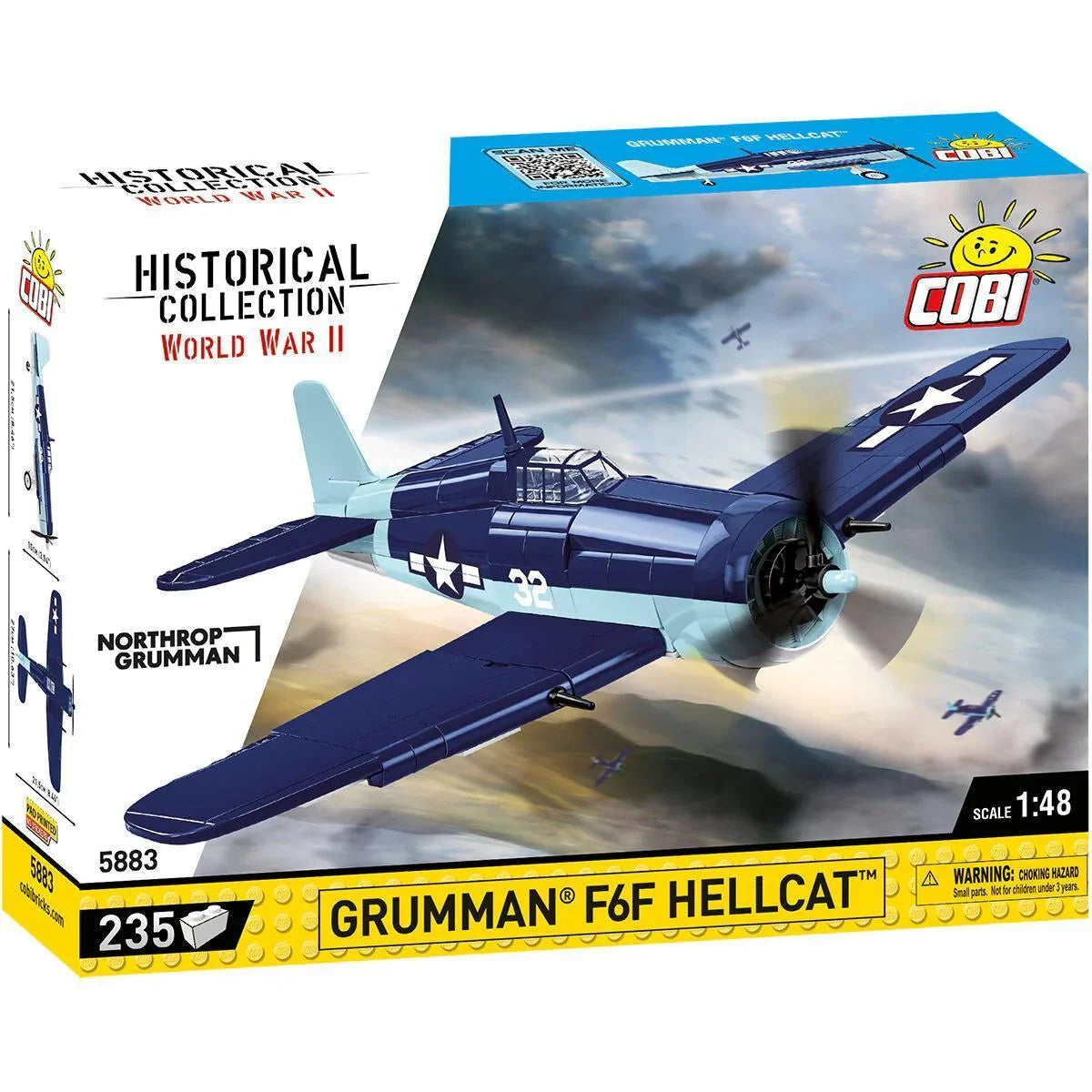 COBI-5883 Chasseur Grumman F6F Hellcat – Comme neuf | Grade A