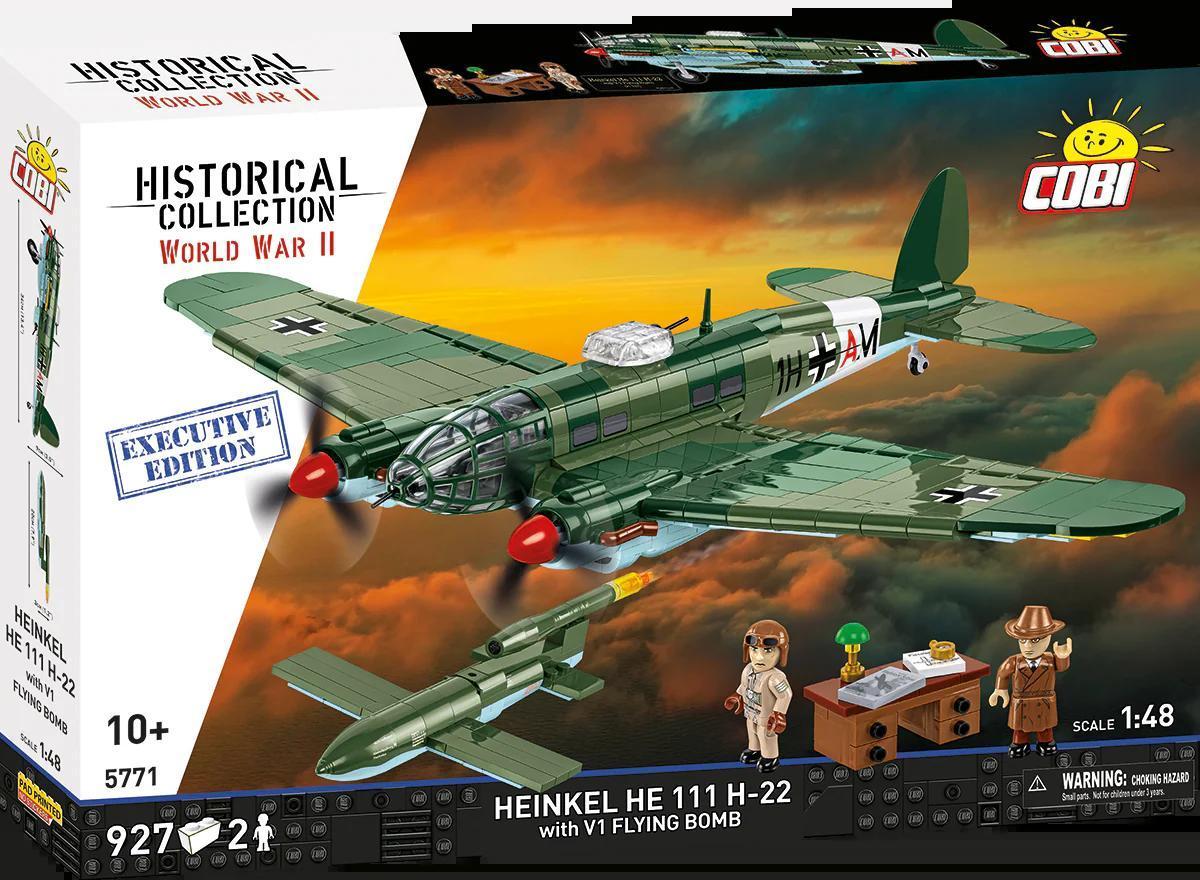 COBI-5771 Heinkel HE 111 H-22 Medium Bomber w/ V1 Flying Bomb – Like New | Grade A