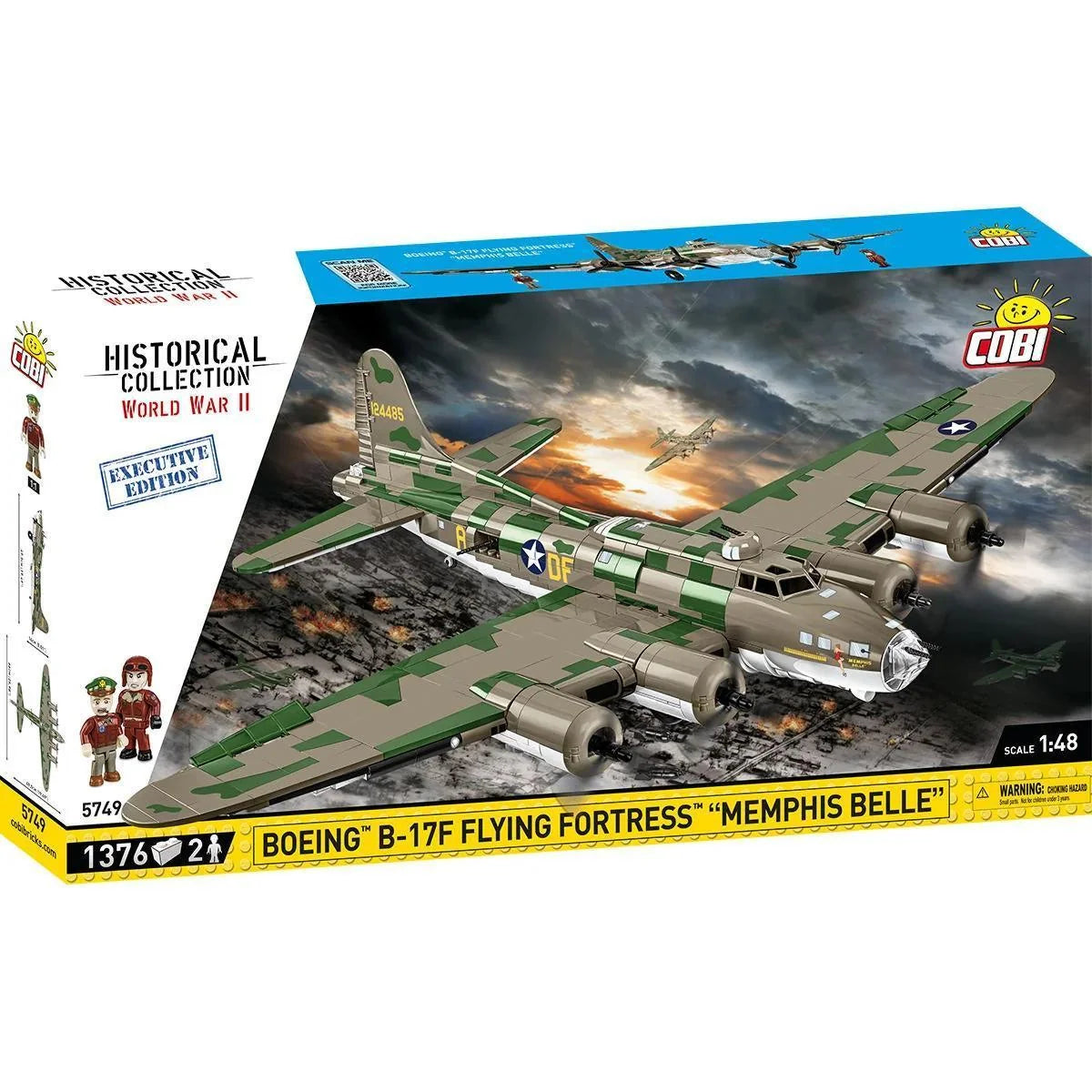 COBI-5749 EXECUTIVE EDITION Boeing B-17F Flying Fortress "Memphis Belle" – Like New | Grade A