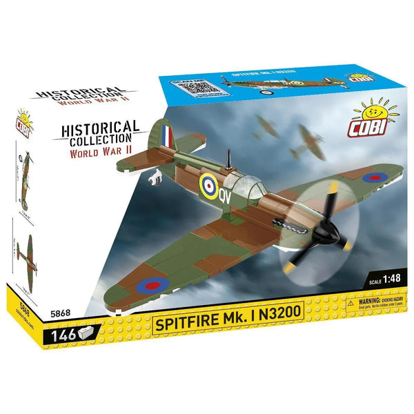 COBI-5868 Spitfire Mk. I N3200 Fighter – Like New | Grade A