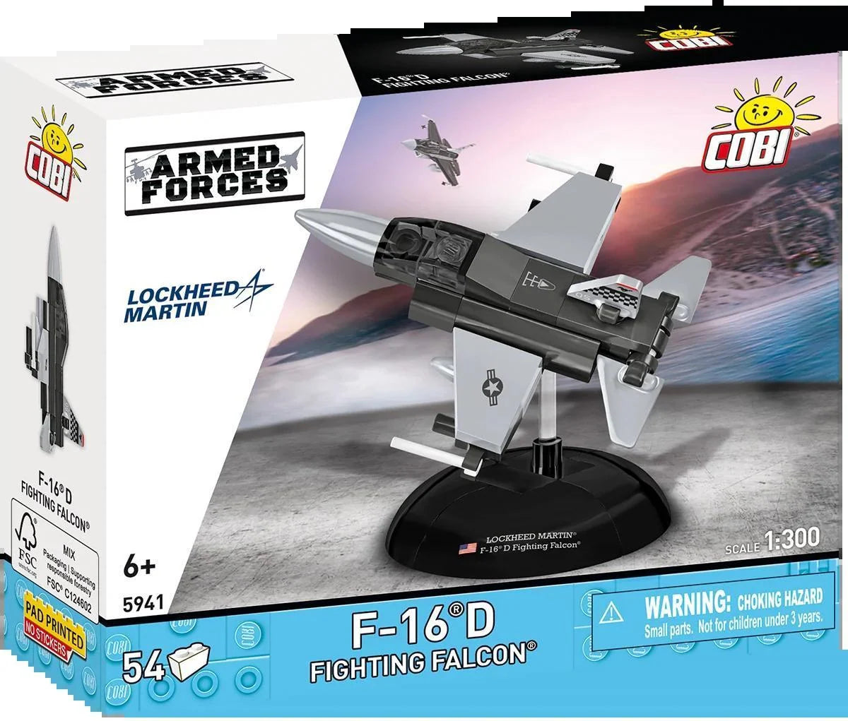 COBI-5941 F-16D Fighting Falcon 1:300 Scale – Like New | Grade A