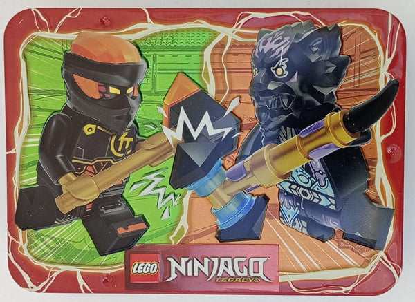 LEGO 112406 Cole vs. Lord Ras Metal Tin – Like New | Grade A