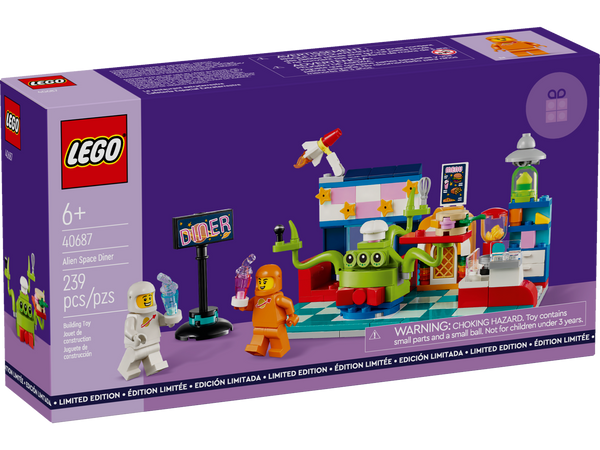 LEGO 40687 Alien Space Diner – Imperfect Box | Grade A
