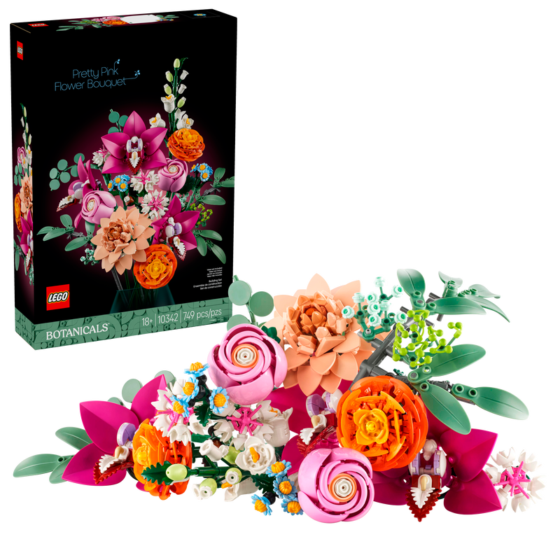 LEGO 10342 Pretty Pink Flower Bouquet – Imperfect Box | Grade A