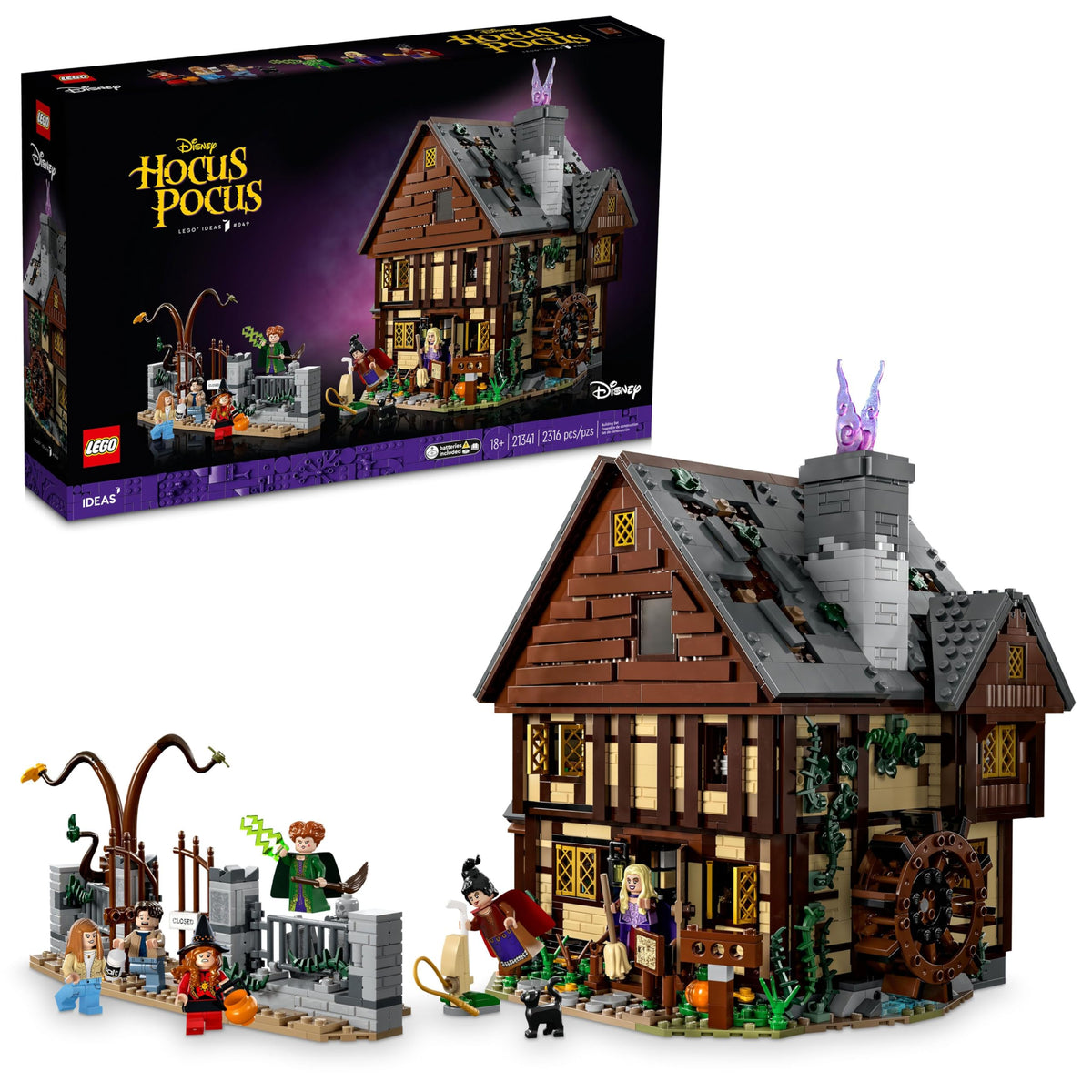 LEGO 21341 Disney Hocus Pocus: The Sanderson Sisters' Cottage – Like New | Grade A