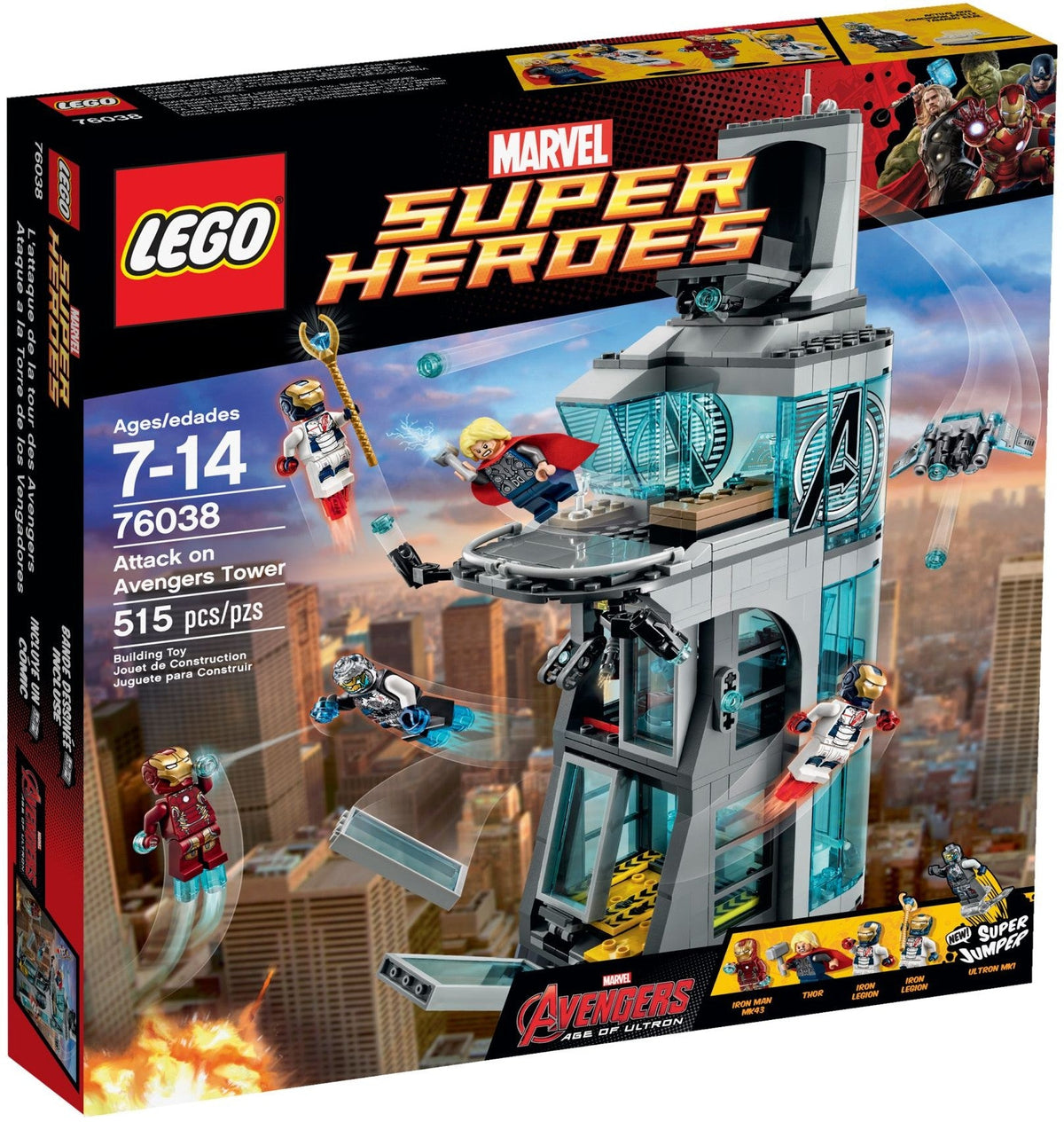 LEGO 76038 Attack on Avengers Tower – Imperfect Box | Grade A
