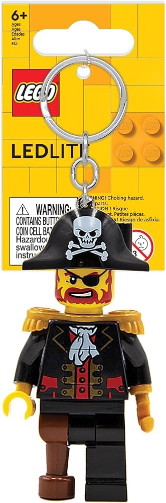 LEGO LGL-KE23H Lampe porte-clés LED Capitaine Barbe-Brique – Comme neuf | Grade A