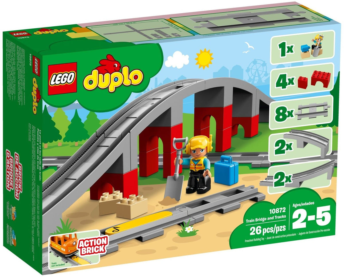 LEGO 10872 Train Bridge and Tracks – Like New | Grade A