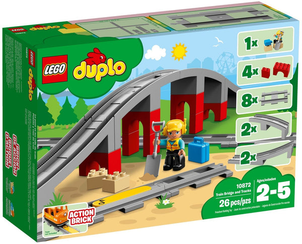 LEGO 10872 Le pont ferroviaire et les rails – Comme neuf | Grade A