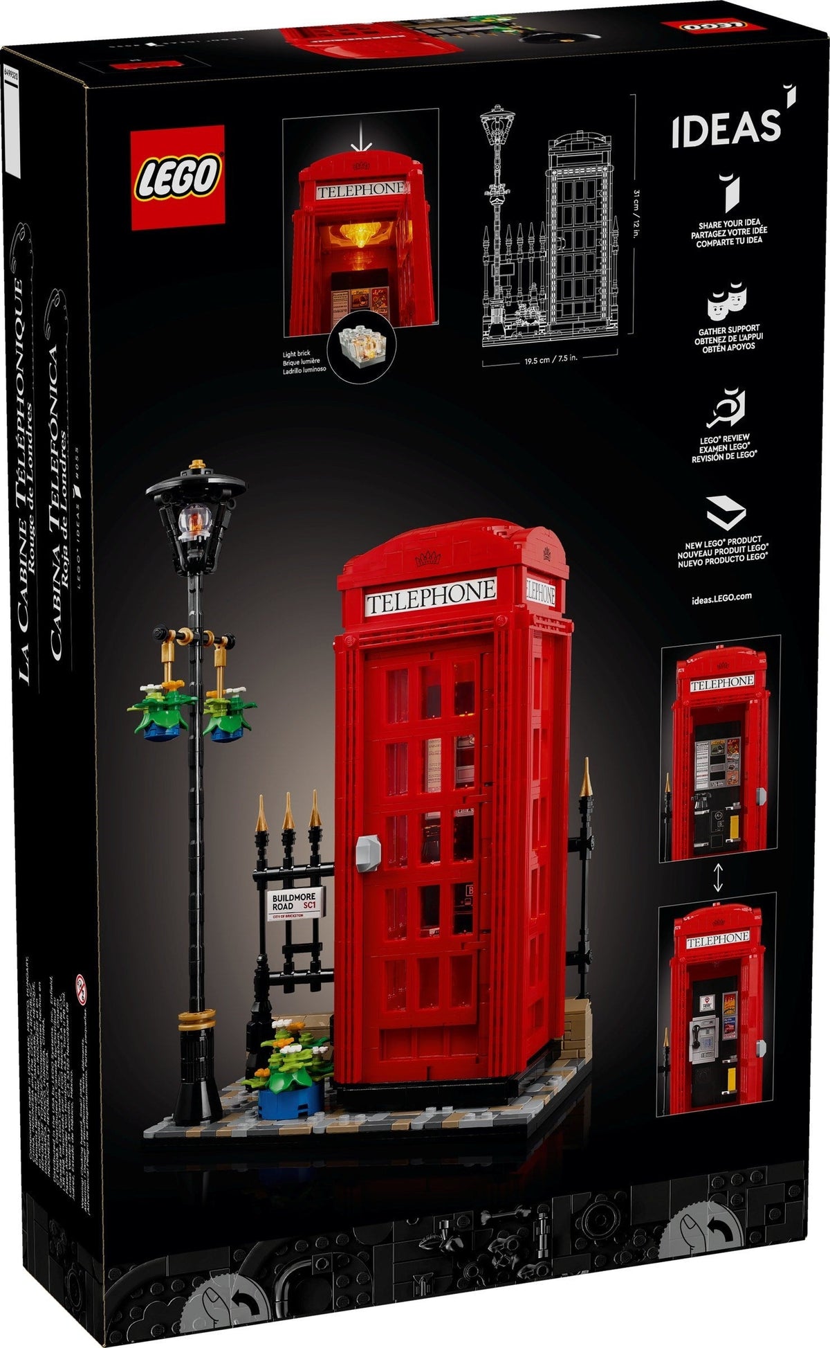 LEGO 21347 Red London Telephone Box – Like New | Grade A