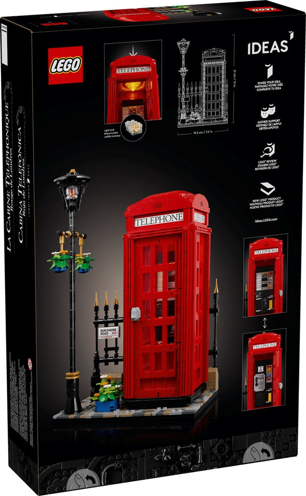 LEGO 21347 Red London Telephone Box – Like New | Grade A