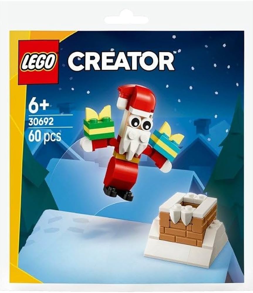 LEGO 30692 Christmas Chimney Fun with Santa Polybag GWP – Like New | Grade A