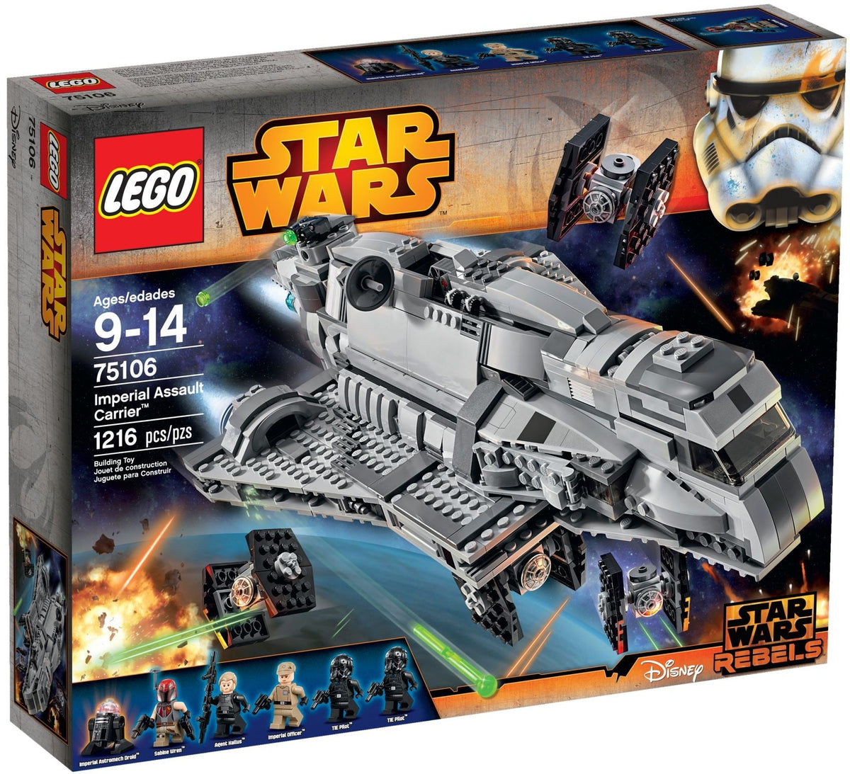 LEGO 75106 Imperial Assault Carrier – Like New | Grade A