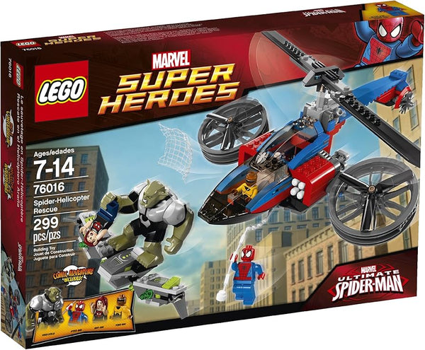 LEGO 76016 Spider-Helicopter Rescue – Like New | Grade A