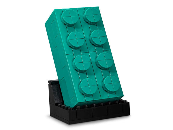 LEGO 6346101 Buildable 2x4 Teal Brick – Like New | Grade A