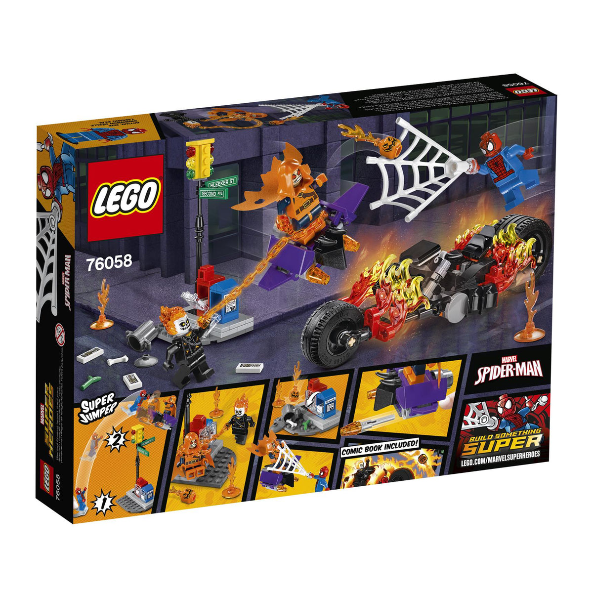LEGO 76058 Spider-Man : l'alliance avec Ghost Rider – Occasion | Grade A