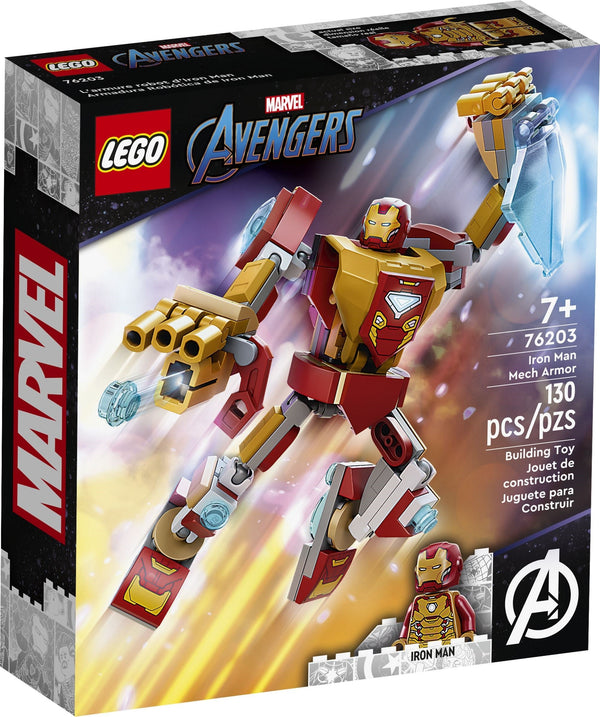 LEGO 76203 L'armure robot d'Iron Man – Boîte abîmée | Grade A