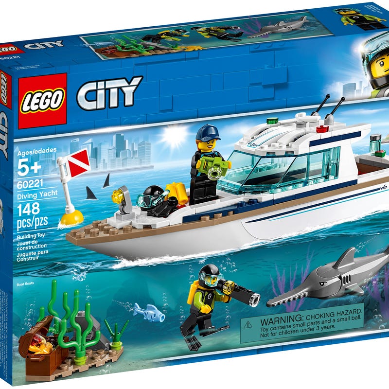 LEGO 60221 Diving Yacht – Imperfect Box | Grade A