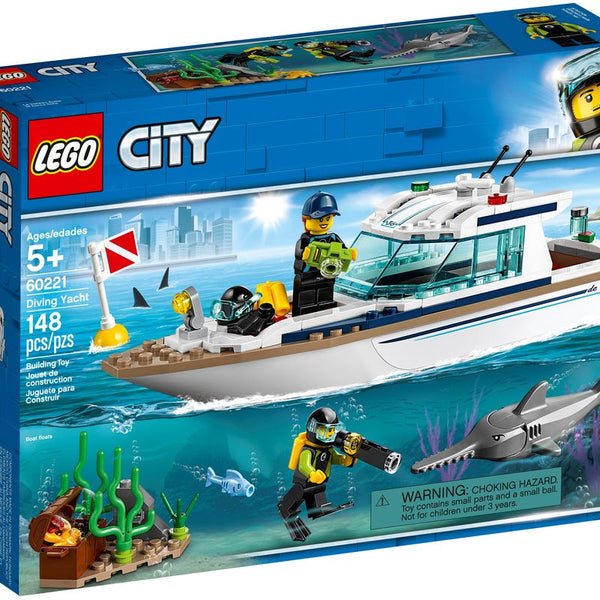 LEGO 60221 Le yacht de plongée – Boîte abîmée | Grade A