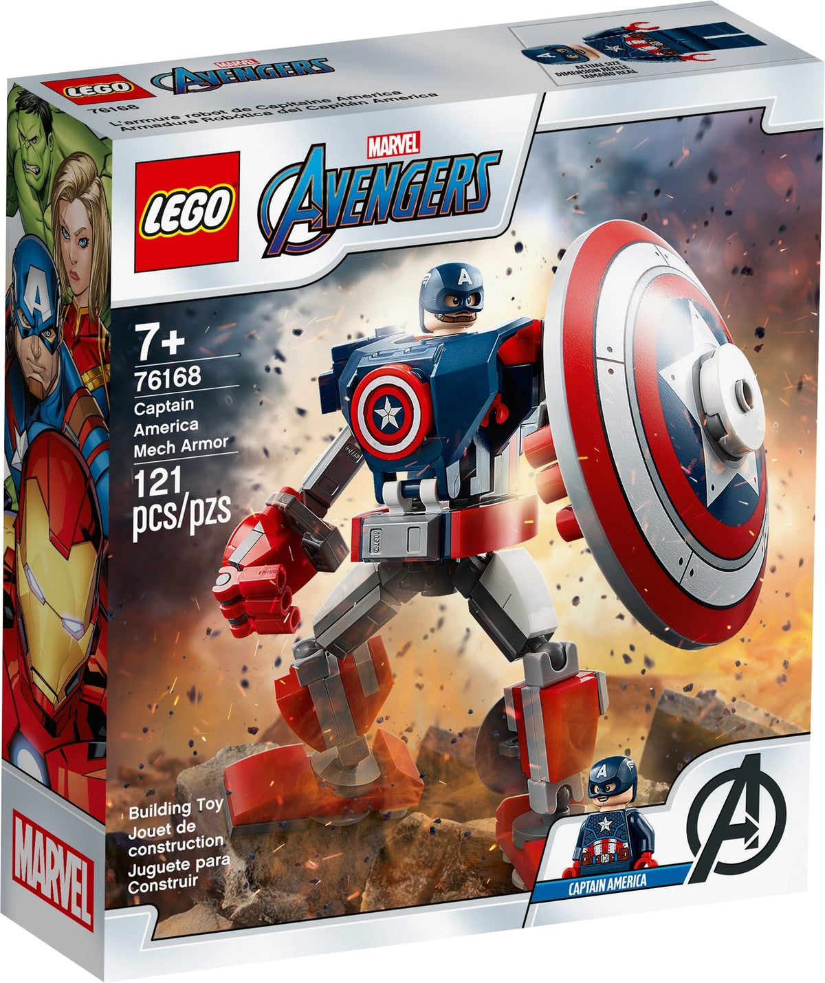 LEGO 76168 Captain America Mech Armor – Used | Grade A