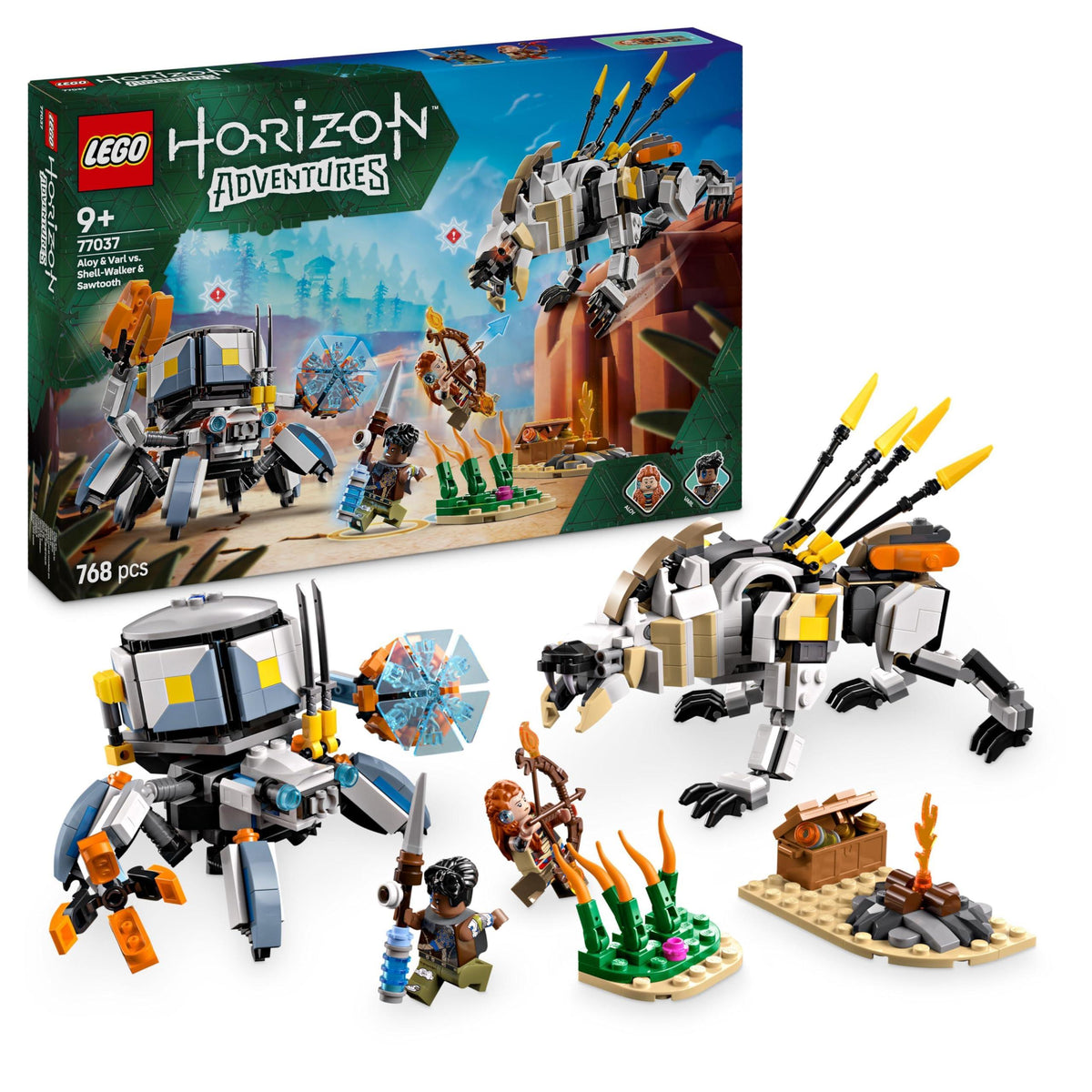 LEGO 77037 Aloy & Varl vs. Shell-Walker & Sawtooth – Like New | Grade A