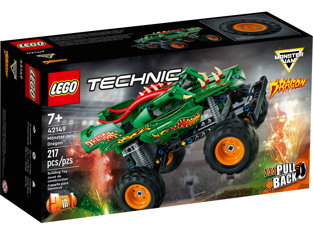 LEGO 42149 Monster Jam Dragon – Boîte abîmée | Grade A