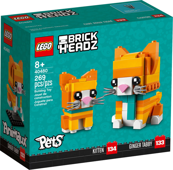 LEGO 40480 Ginger Tabby and Kitten – Like New | Grade A