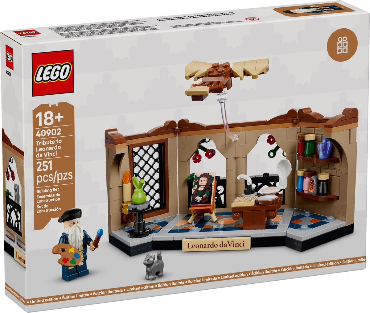 LEGO 40902 Hommage à Léonard de Vinci (cadeau) – Comme neuf | Grade A