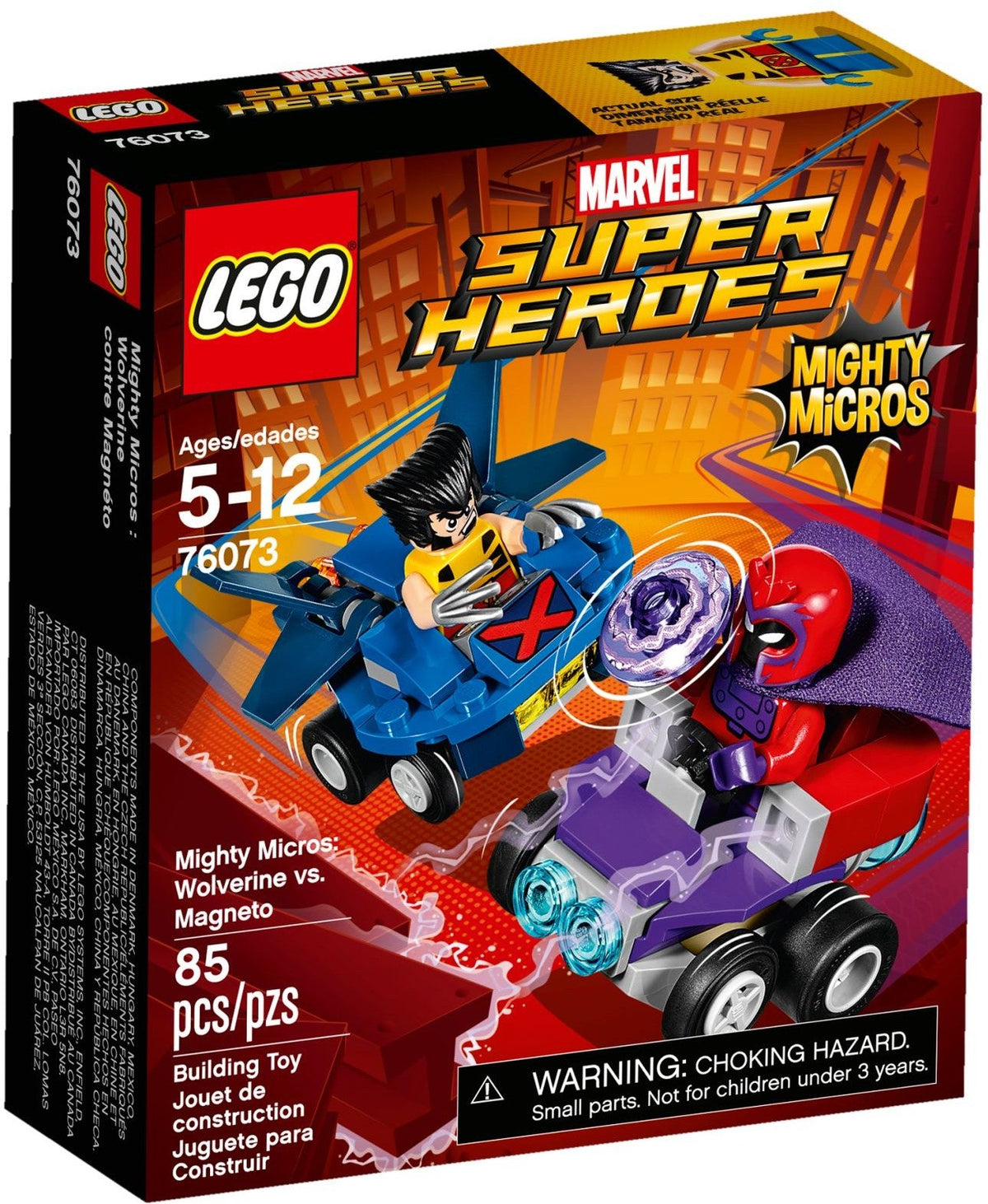 LEGO 76073 Mighty Micros: Wolverine vs. Magneto – Like New | Grade A