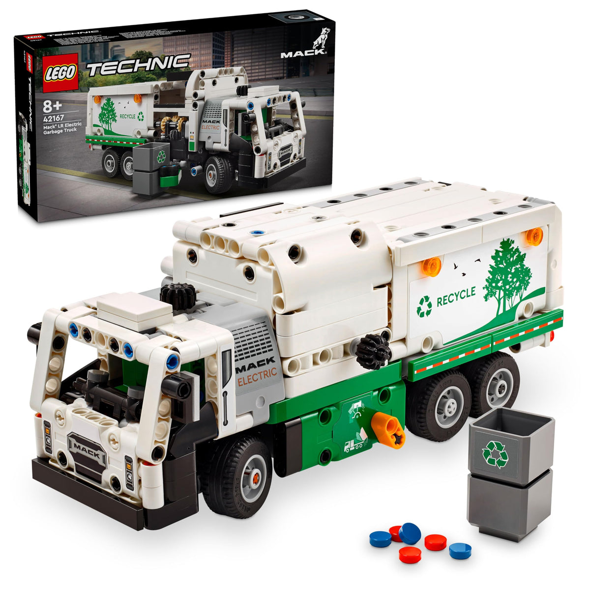 LEGO 42167 Le camion poubelle électrique Mack LR – Occasion | Grade A