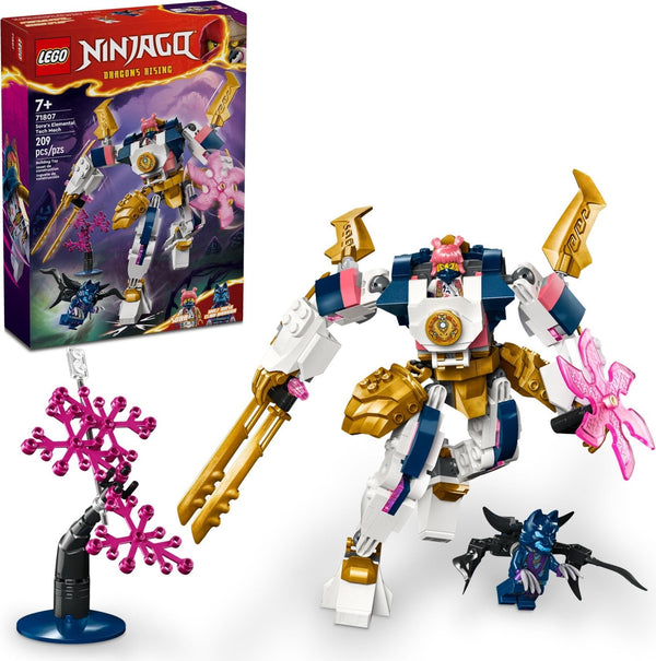 LEGO 71807 Sora's Elemental Tech Mech – Like New | Grade A