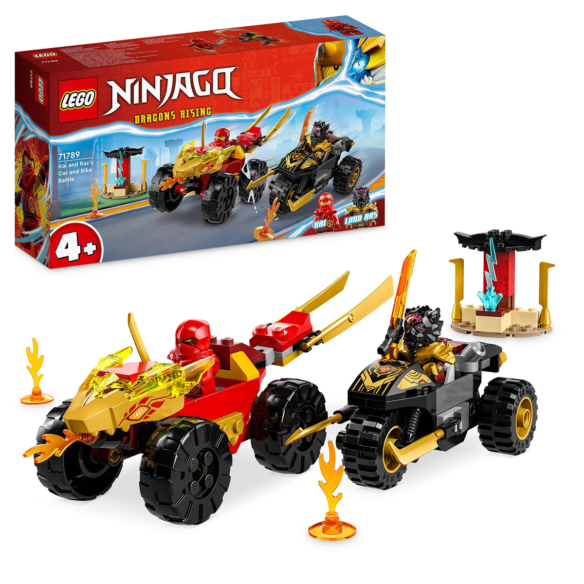 LEGO 71789 Kai and Ras's Car and Bike Battle – Like New | Grade A