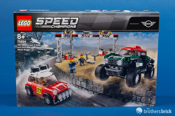 LEGO 75894 1967 Mini Cooper S Rally and 2018 MINI John Cooper Works Buggy – Like New | Grade A
