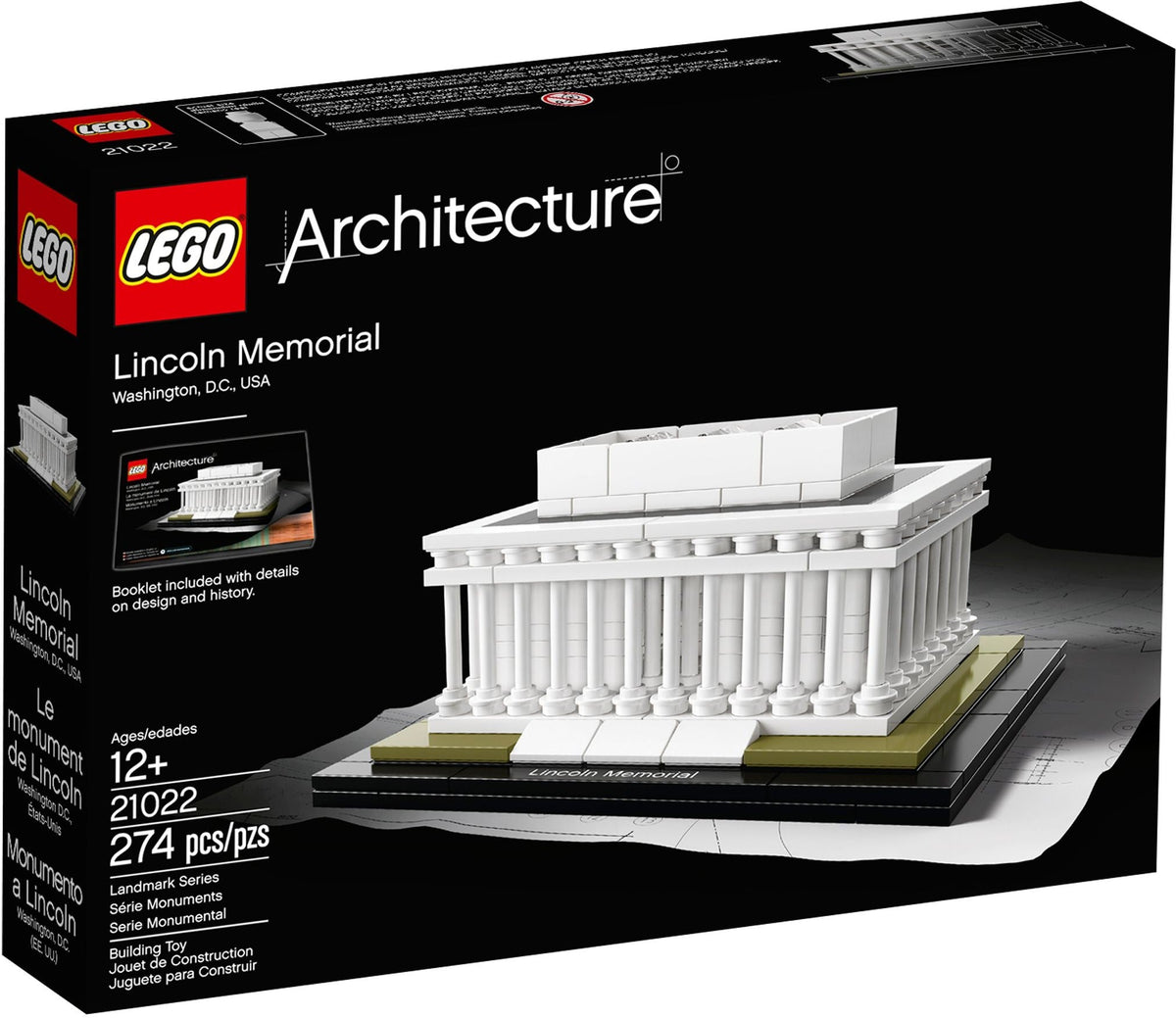 LEGO 21022 Lincoln Memorial – Like New | Grade A