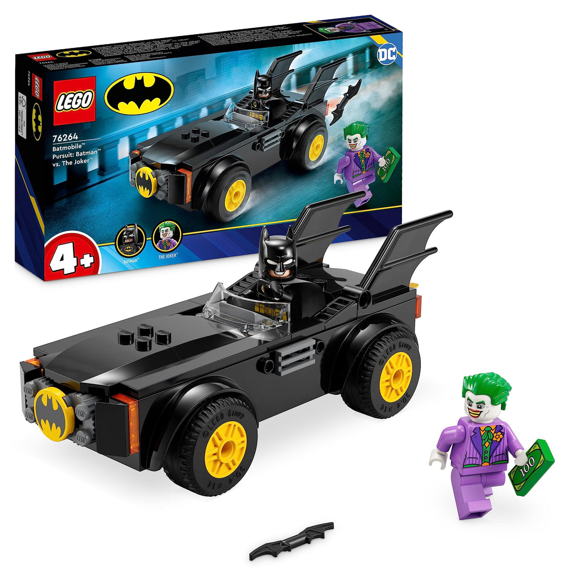 LEGO 76264 Batmobile Pursuit: Batman vs. The Joker – Like New | Grade A