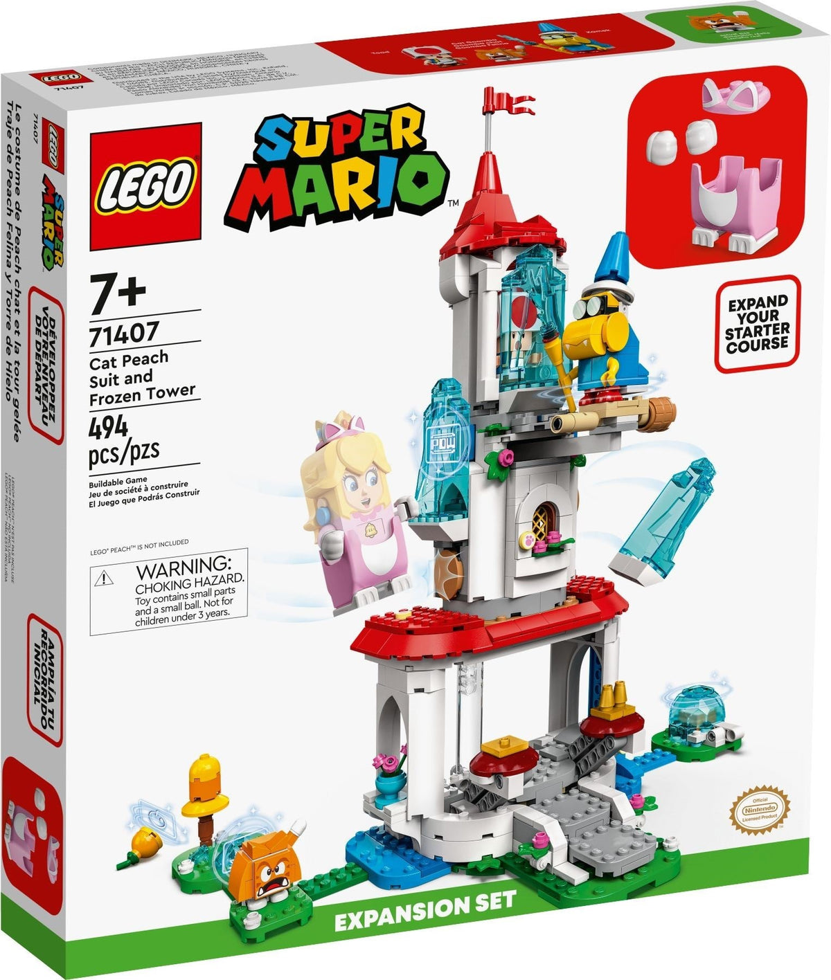 LEGO 71407 Cat Peach Suit and Frozen Tower Expansion Set – Imperfect Box | Grade A